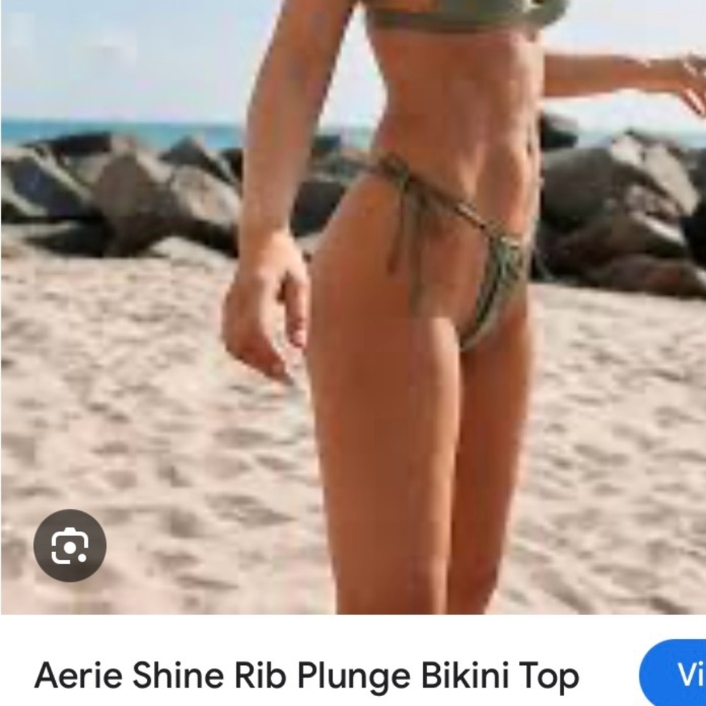 Aerie shine bikini bottoms, size Medium (bottoms only) - Picture 14 of 14